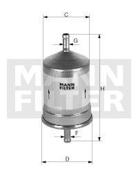 filter paliva mann WK 830/7