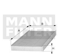 filter peľový mann CUK 2862 s aktívnym uhlím (=SC5000CA)