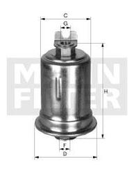 filter paliva mann WK 614/8