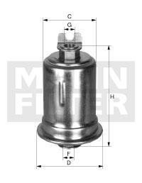 filter paliva mann WK 614/8