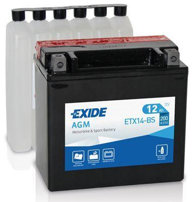 Exide motobatéria AGM 12V 12Ah (ETX14-BS)