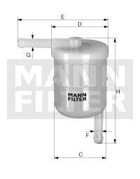 filter paliva mann WK 42/8 = BE 1222