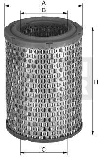 filter vzduchový mann C 1134/1