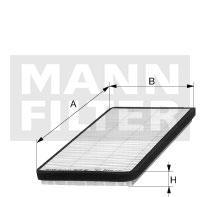filter peľový mann CUK 2736-2 s aktívnym uhlím