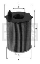 filter olejový mann HU 831x