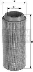 filter vzduchový mann C 27998/3