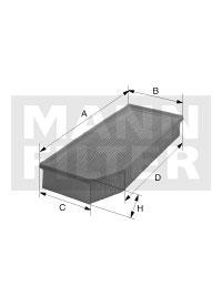 filter vzduchový mann C 23129