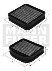 filter peľový mann CUK 18000-2 s aktívnym uhlím