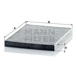 filter peľový mann CUK 2436 s aktívnym uhlím
