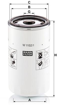 filter olejový mann W 1152/1
