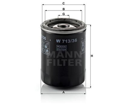 filter olejový mann W 713/36