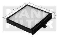 filter peľový mann CUK 2230/1 s aktívnym uhlím