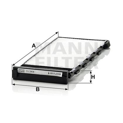 filter peľový mann CU 2808-2