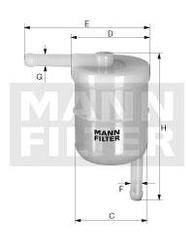 filter paliva mann WK 42/81