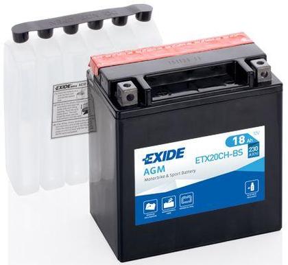 Exide motobatéria AGM 12V 18Ah (ETX20CH-BS)