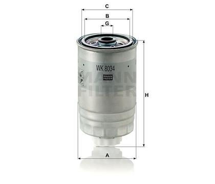 filter paliva mann WK 8034