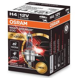 Osram H4 12V 60/55W P43t Night Breaker 200
