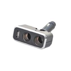 Autozapaľovač - Rozdvojka s USB sklopná