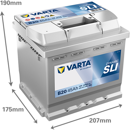 VARTA DYNAMIC SLI B20 12V 45Ah 400A ľavá