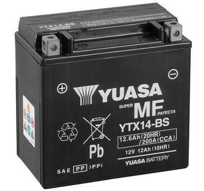 Yuasa motobatéria 12V 12Ah 200A ľavá